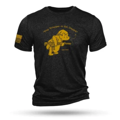 Nine Line Pooh Bear Black Triblend T-Shirt/ XLarge