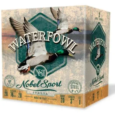 20 Gauge Steel Waterfowl 3″ 1oz #4 Shot 1450 FPS 25/RD
