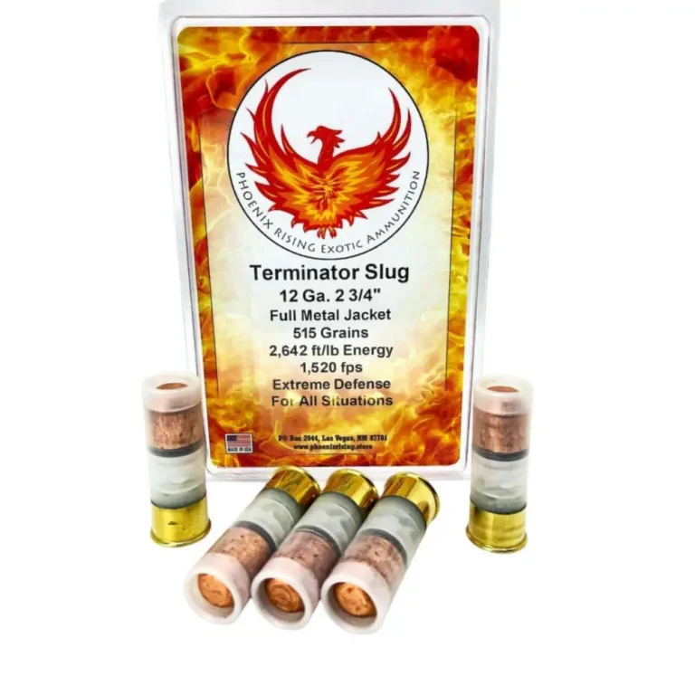 12 GA Phoenix Rising Terminator FMJ deep penetration slug 12 GA Phoenix Rising Terminator FMJ deep penetration slug
