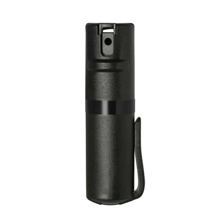 Pom Industries Maximum Strength Pepper Spray. Black, Clip Model, 6 in 1 Color Options. Self Defense.