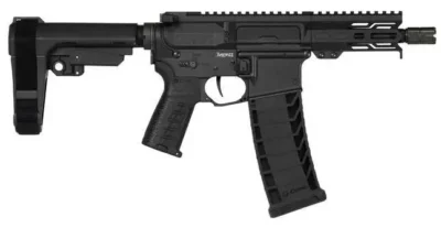 CMMG Banshee MK4 Pistol 9MM, 5″, Armor Black single shot radial delayed blowback