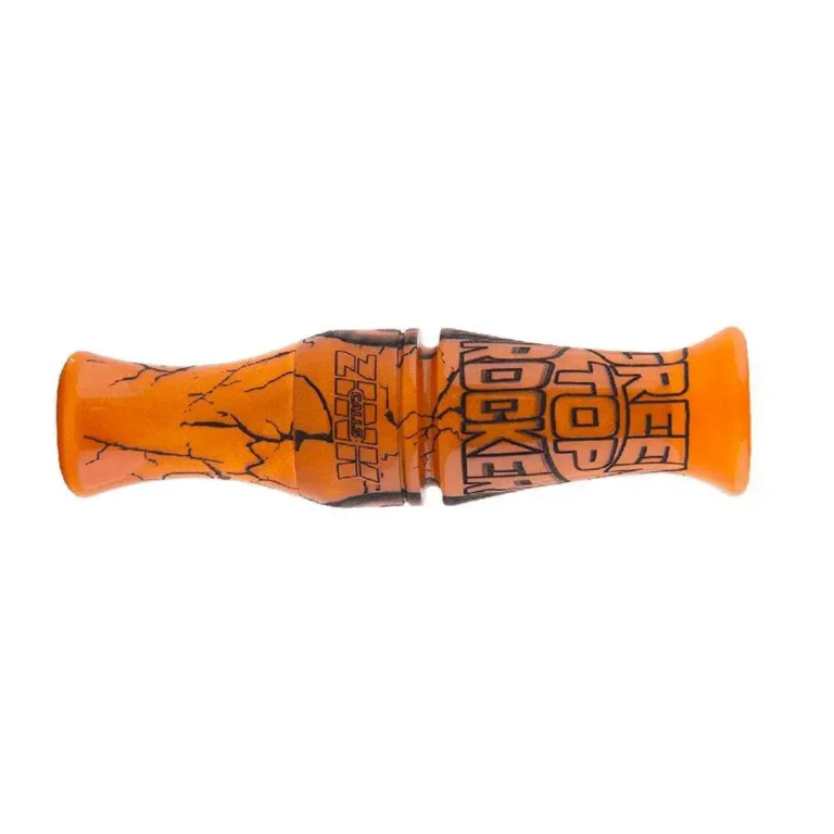 ZINK DUCK CALL GREEN TOP ROCKER / ORANGE MARBLEADE