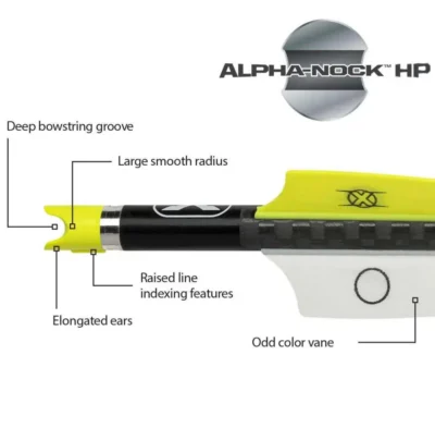 Pro Elite 400 Carbon Arrows 20″ w/ Alpha-Nock HP .003″ 36/pk