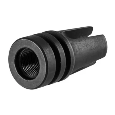 AR-15 XM16E1 3 PRONG FLASH HIDER 22 CAL XM16E1 3 PRONG 22 CALIBER FLASH HIDER, 1/2”-28, STEEL, BLACK