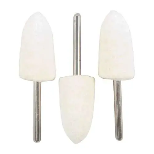 FELT BOB REFILL PAKS MANDREL MOUNTED FELT BOB TAPERED CONE 1”X1/2” 3 PACK