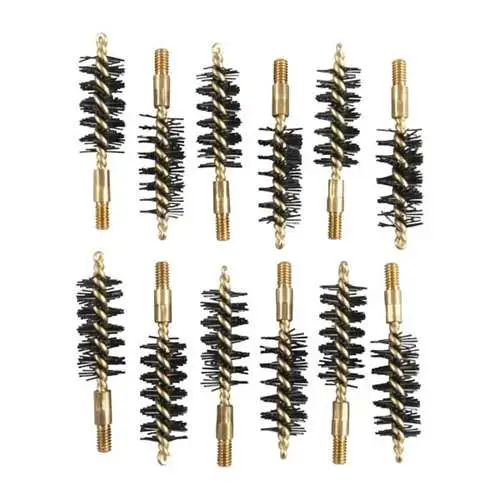 HEAVY WEIGHT NYLON HANDGUN BORE BRUSHES HEAVY WEIGHT BRUSH, NYLON, .44/.45 CALIBERPISTOL, 12 PACK