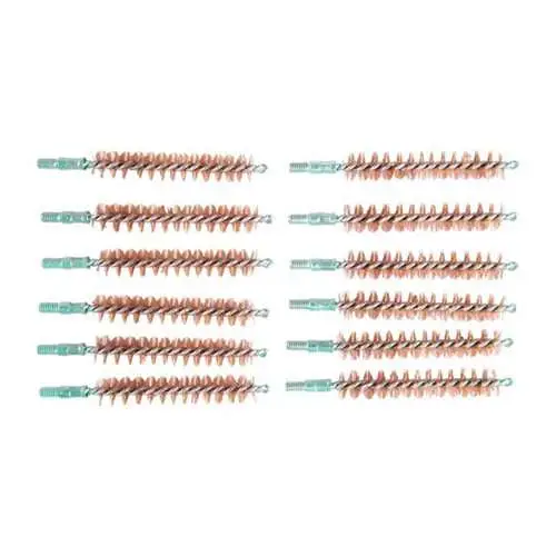 BRONZE HANDGUN CHAMBER BRUSHES CHAMBER BRUSH, BRONZE, 9MM/.38 SPECIAL/.357 MAG, 12 PACK