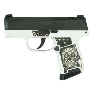 P365 9MM 3.1  BLK STRKR XRAY3 OPTIC READY 2MAG-SUGAR SKULL