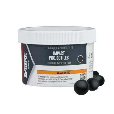 Sabre Impact 0.68 Caliber Projectile – 35 count Jar