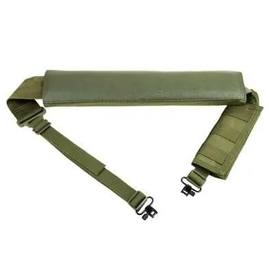 Shotgun Bandolier Sling W/Sling Swivels Green