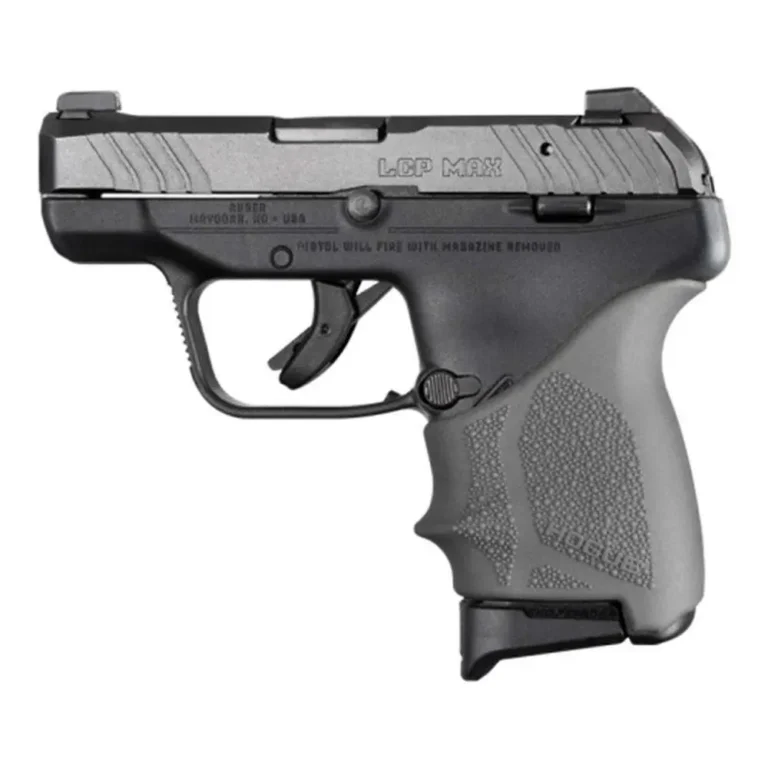 HandAll Beaver Tail Grip Sleeve Ruger LCP MAX Slate Grey HandAll Beaver Tail Grip Sleeve Ruger LCP MAX Slate Grey