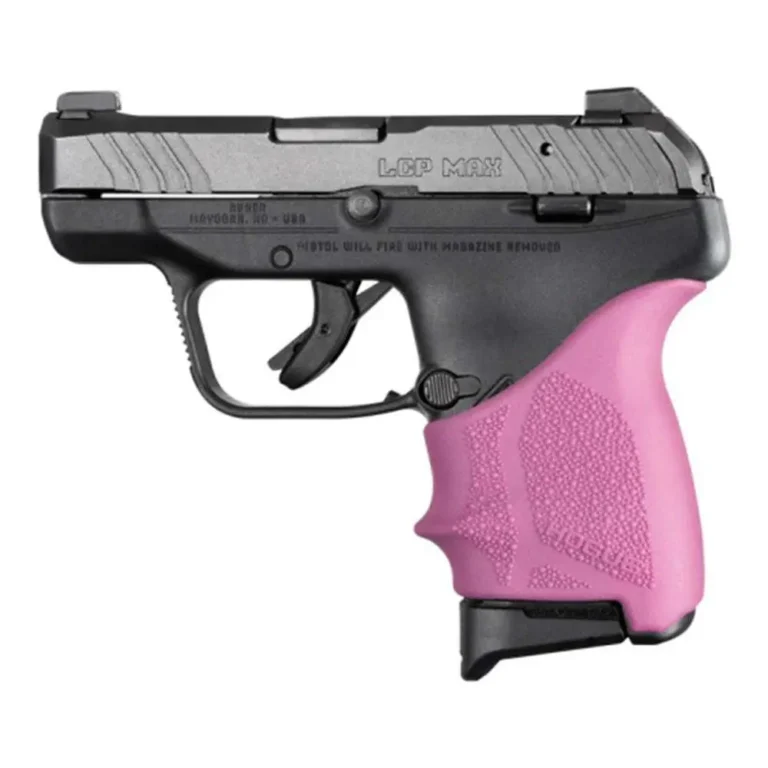 HandAll Beaver Tail Grip Sleeve Ruger LCP MAX Pink HandAll Beaver Tail Grip Sleeve Ruger LCP MAX Pink