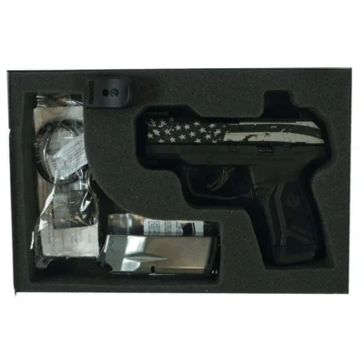 Ruger Max9 Pro Optic Ready 9mm Luger 12rd Mag 3.2″ Brl Fibr Optic-FLAG ENGR