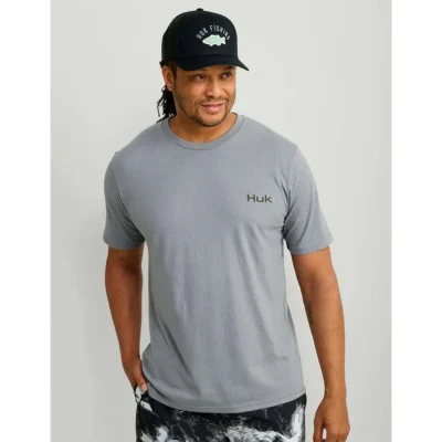 HUK KC BADGE SERIES TEE NIGHT OWL SS L
