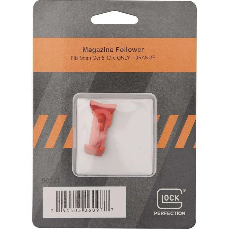 Magazine Follower�Fits 9mm Gen5 10rd ONLY – ORANGE- PACKAGED Magazine Follower�Fits 9mm Gen5 10rd ONLY – ORANGE- PACKAGED