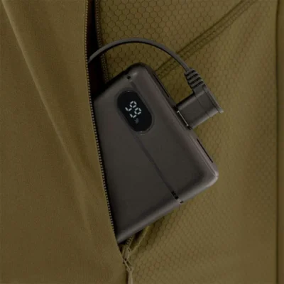 NUCLEUS HEATED QUARTER ZIP BROWN CLAY XL