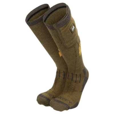 NUCLEUS HEATED SOCKS BROWN CLAY MEDIUM LARGE