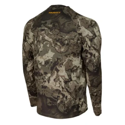 BASE LAYER CREW TOP VEIL CANYON GREY MEDIUM