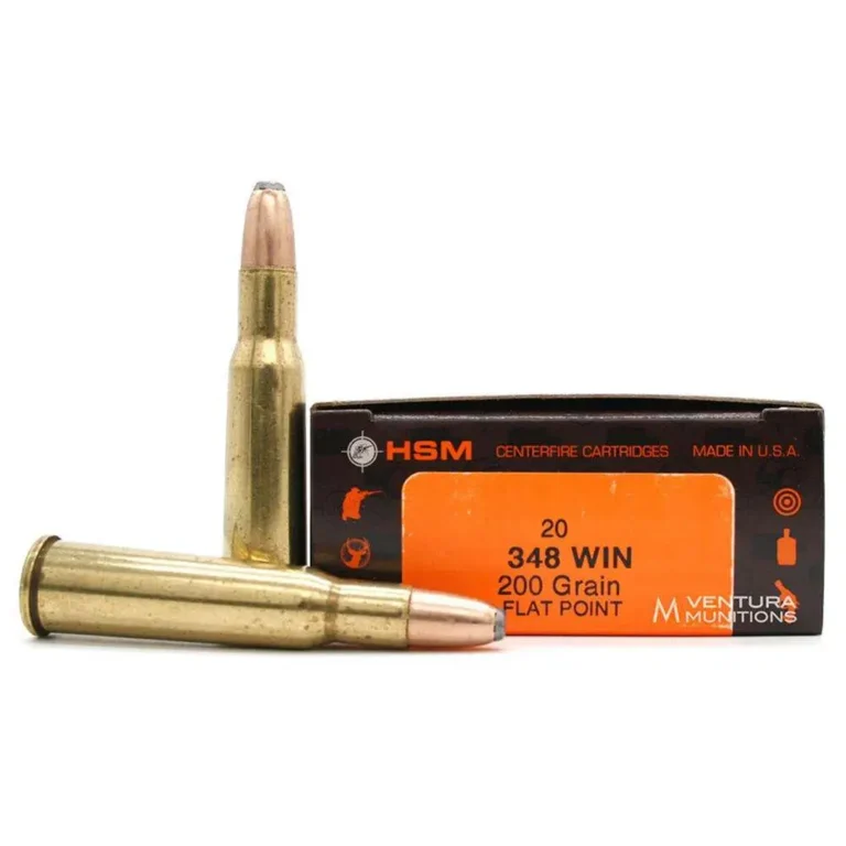 HSM .348 Win. 200 GR Flat Point Interlock 20 rounds ammo HSM .348 Win. 200 GR Flat Point Interlock 20 rounds ammo
