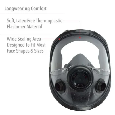 North 5400 Full Mask w/  Dual N Series Cartdridge Connectors M/L