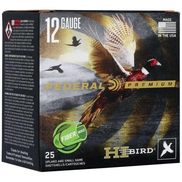 FEDERAL HI-BIRD 12GA 2 3/4” 1 1/4OZ 6 FIBERWAD AMMO 25RD