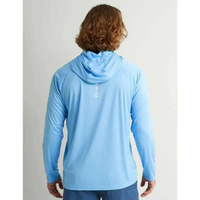 HUK PURSUIT HOODIE MAROLINA BLUE LS L