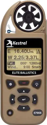 KESTREL 5700X WEZ WEATHER METER TAN KESTREL 5700X WEZ WEATHER METER TAN