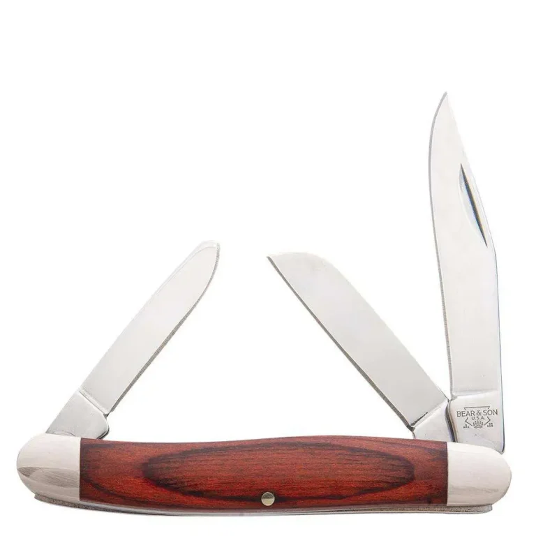 BEAR & SON 3 1/4” ROSEWOOD MIDSIZE STOCKMAN BEAR & SON 3 1/4” ROSEWOOD MIDSIZE STOCKMAN