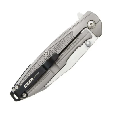 BEAR & SON 4 1/4” STAINLESS STEEL HANDLE W/REVERSE TANTO BLADE
