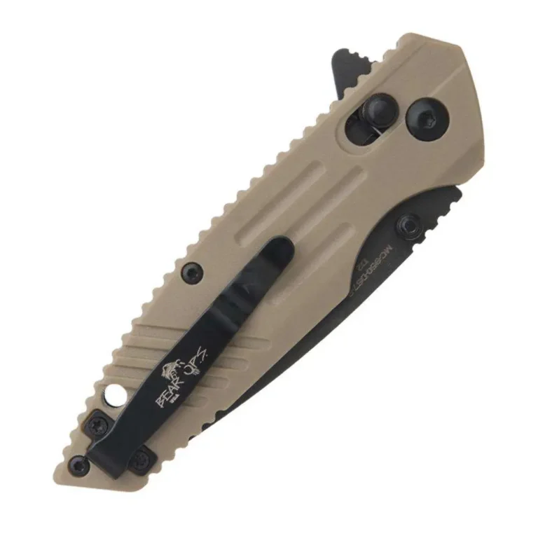 BEAR & SON 4 3/8” DESERT SAND ZYTEL SLIDE LOCK D2 BLADE BEAR & SON 4 3/8” DESERT SAND ZYTEL SLIDE LOCK D2 BLADE
