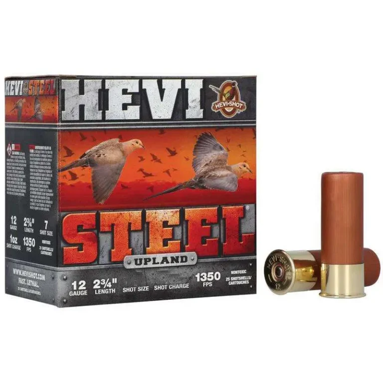 HEVI-STEEL UPLAND 12GA 2-3/4IN 1-1/8OZ #5 AMMO 25RD