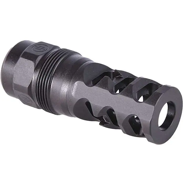 FRC 308 CALIBER THREE-PORT COMPENSATOR FRC TAPERED 3-PORT 308 CALIBER 5/8”-24 THREADS COMPENSATOR FRC 308 CALIBER THREE-PORT COMPENSATOR FRC TAPERED 3-PORT 308 CALIBER 5/8”-24 THREADS COMPENSATOR