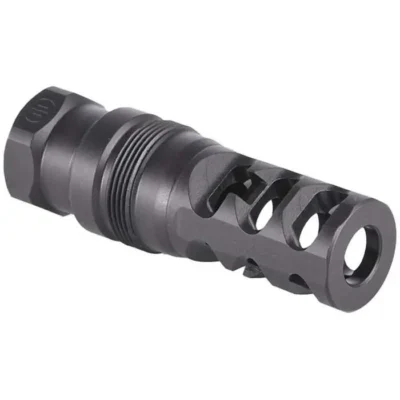 FRC 223 CALIBER COMPENSATOR FOR 13.8” BARREL FRC FLAT 3-PORT 223 CAL 1/2-28 THRD COMPENSATOR FOR 13.8”BBL