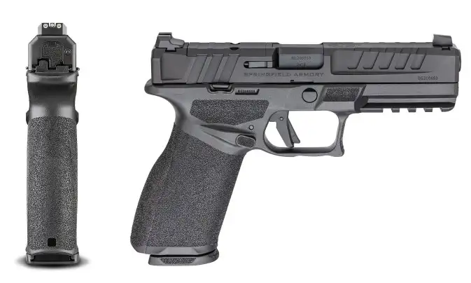 ECHELON 9MM LUGER SEMI-AUTO HANDGUN WITH VIRIDIAN RFX11 ECHELON 9MM 4.5” BBL (2)17RD & (3)20RD MAG W/VIRIDIAN RFX11
