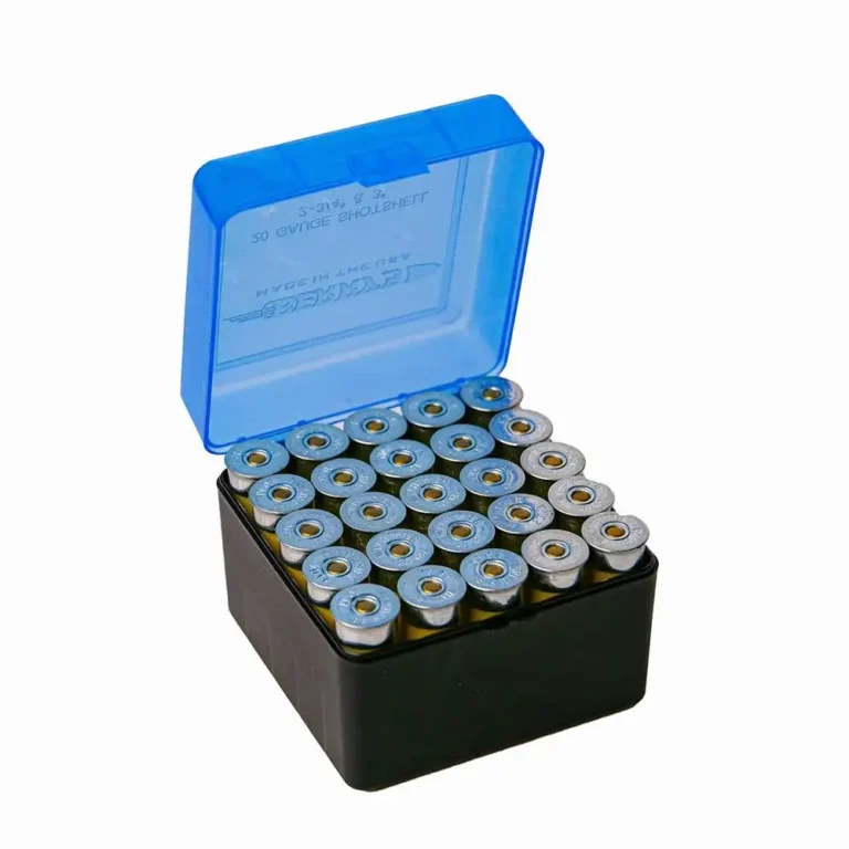 12 ga. 3″ 25rd Blue/Black ammo box 12 ga. 3″ 25rd Blue/Black ammo box