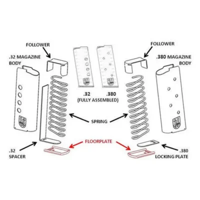 Seecamp .380 Magazine Extension Polished