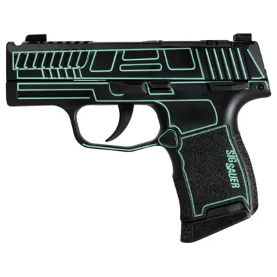P365 9MM 3.1 STKR XRAY3 2 MAG MAN SAFT-Orca Cut Spctrm Brl Blk/Tiffany Lsr