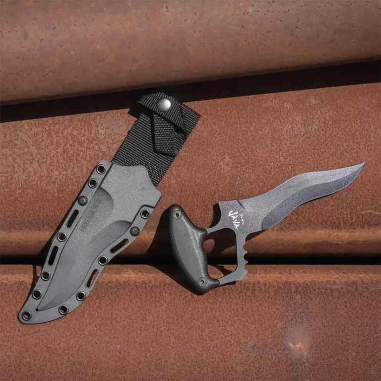 COLD STEEL DEMKO KRISS PUSH DAGGER 6″ BLADE SK-5 STEEL MICARTA HANDLE