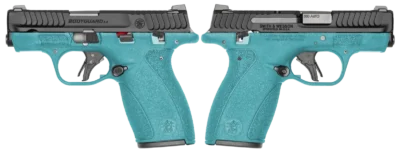 SMITH & WESSON BODYGUARD 2.0 380ACP PISTOL T.S. AZTEC TEAL ORION EXCLUSIVE 1-12RD 1-10RD MAG