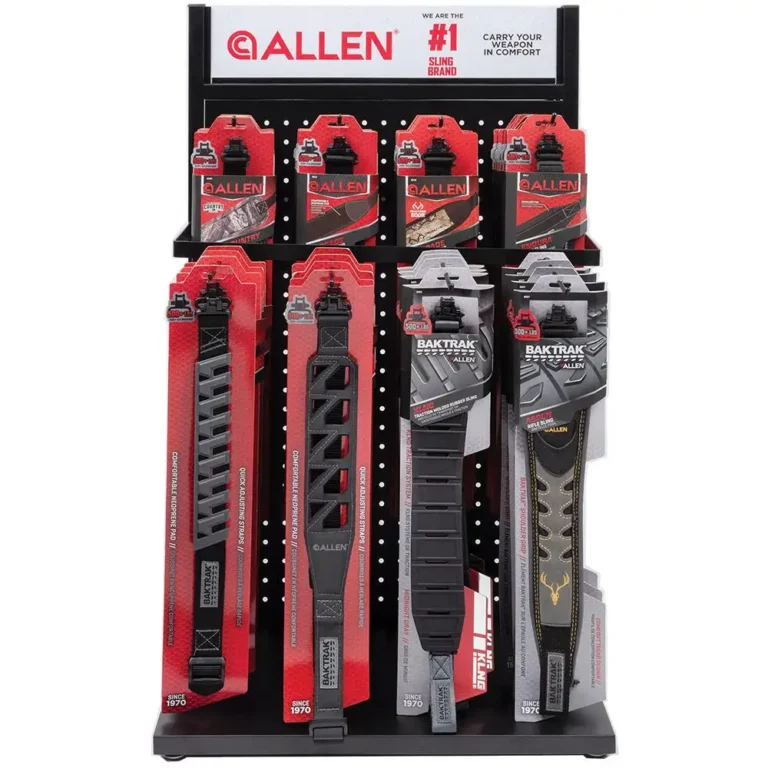 Allen Sling Display – 48 slings with rack and sign Allen Sling Display – 48 slings with rack and sign