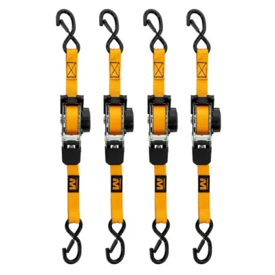 Muddy Retractable Ratchet Straps 1″X10′ 4pk Orange