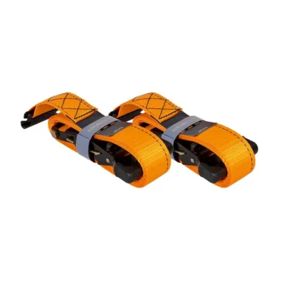 UTV WHEEL CHOCK TIE DOWN KIT ORANGE 2 PACK