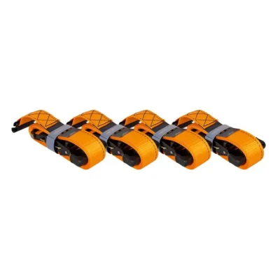 UTV WHEEL CHOCK TIE DOWN KIT ORANGE 4 PACK