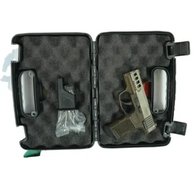 Sig P365-380-BSS-MS Nitron Pistol Distress GraySlide & BrownGrip w/ OctStip