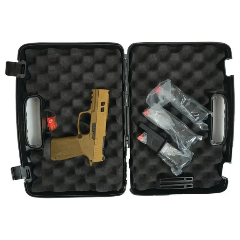 SIG P365 XMACRO TACOPS 9MM 3.7″ Brl – (4) 17rd Steel Mags-2 Tone Brown TB SIG P365 XMACRO TACOPS 9MM 3.7″ Brl – (4) 17rd Steel Mags-2 Tone Brown TB