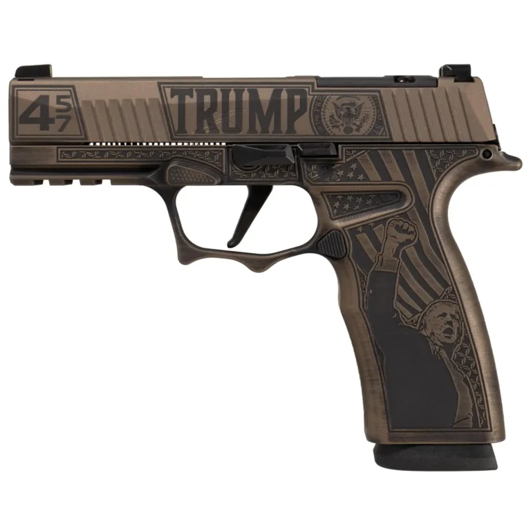 SIG P365 XMACRO TACOPS 9MM 3.7″ Brl – (4) 17rd Steel Mags-Trump SIG P365 XMACRO TACOPS 9MM 3.7″ Brl – (4) 17rd Steel Mags-Trump