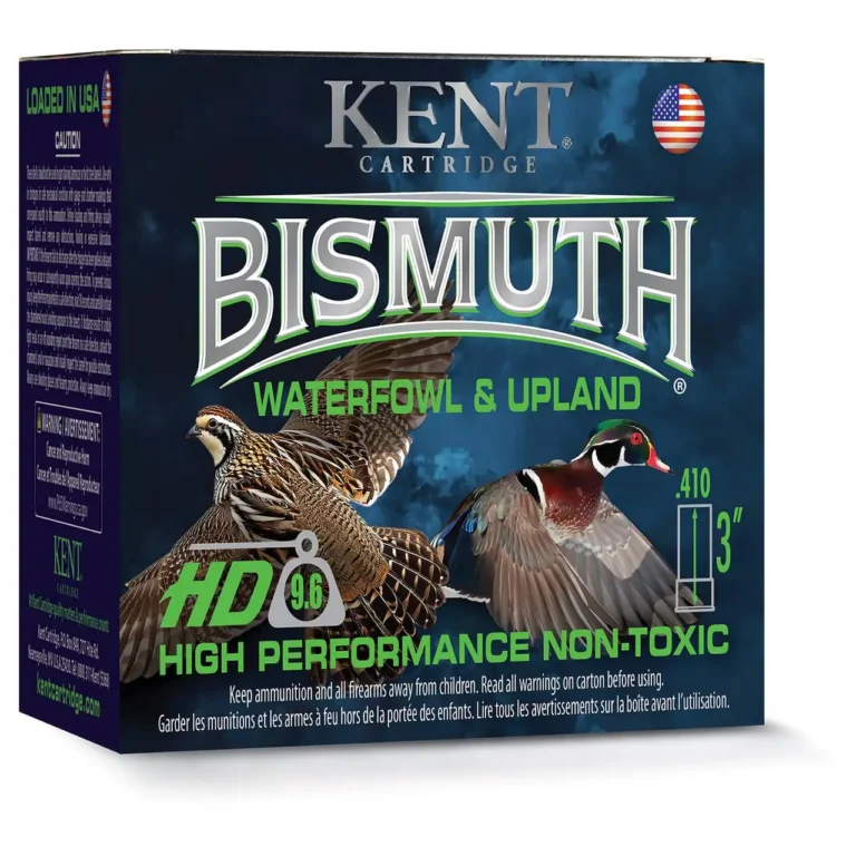 Bismuth High-Perform. Non-Toxic Waterfowl & Upland 410ga 3″ 9/16oz #4 25/RD Bismuth High-Perform. Non-Toxic Waterfowl & Upland 410ga 3″ 9/16oz #4 25/RD