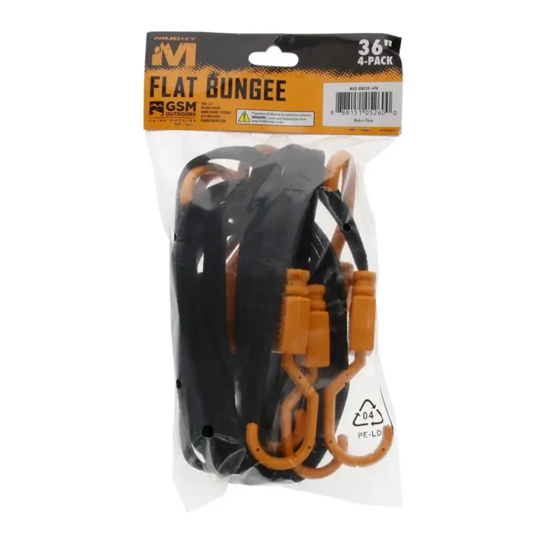 MUDDY 36″ FLAT BUNGEE / 1″ WIDTH / 4 PACK MUDDY 36″ FLAT BUNGEE / 1″ WIDTH / 4 PACK