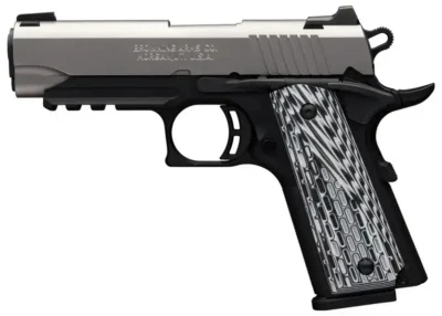 Browning 051925492 1911-380 Black Label Pro Compact 380 ACP 3.63″ 8+1 Black Stai