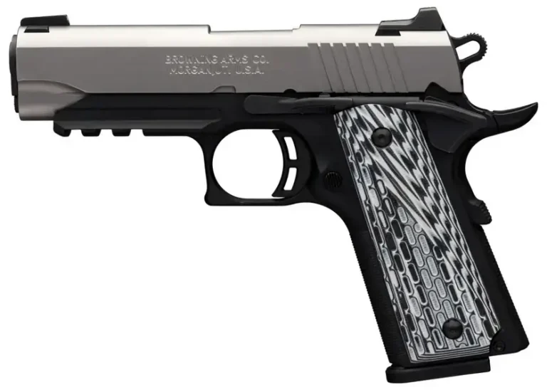 Browning 051925492 1911-380 Black Label Pro Compact 380 ACP 3.63″ 8+1 Black Stai